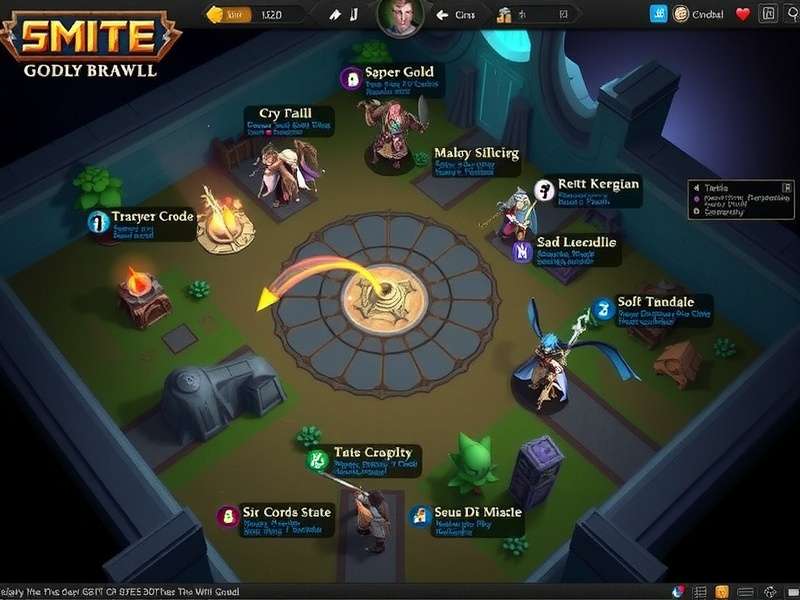 Smite Godly Brawl Game Map